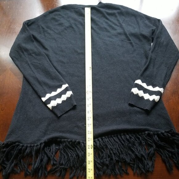 Fab'rik Angora Blend Metalic Tassle Aztec‎ Sweater Long Sleeve Western Oversize - Picture 8 of 8